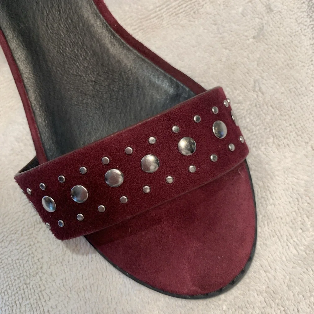 Sol Sana Purple Studded Chunky Heels Women's Size‎ Euro 38 - US 7.5